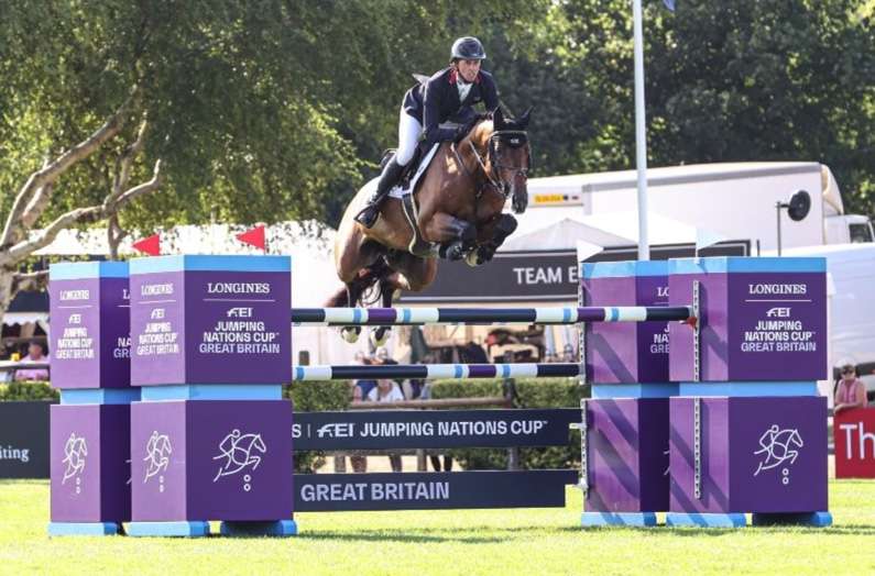 Olympic gold medallist Ben Maher competing at Hickstead in 2022 (c) Holly Tiltman