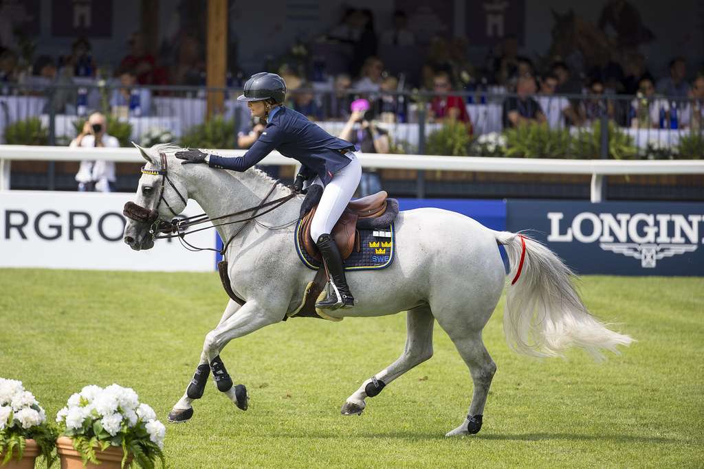 Wilma Hellstrom (SWE) riding Cicci BJN in the first qualifying Competition - Individuals and Teams at the FEI Jumping European Championship Milano 2023
Copyright ©FEI/Leanjo de Koster