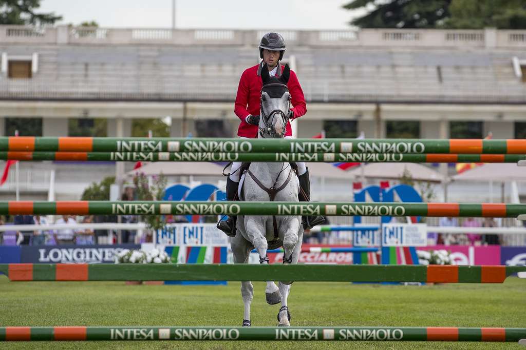 Martin Fuchs (SUI) riding Leone Jei in the second qualifying Competition - Individuals and Final Teams at the FEI Jumping European Championship Milano 2023
Copyright ©FEI/Leanjo de Koster