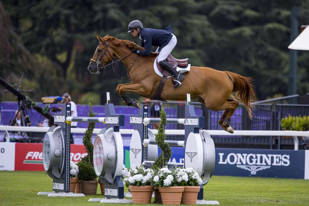 Julien Epaillard (FRA) riding Dubai du Cedre in the second qualifying Competition - Individuals and Final Teams at the FEI Jumping European Championship Milano 2023
Copyright ©FEI/Leanjo de Koster