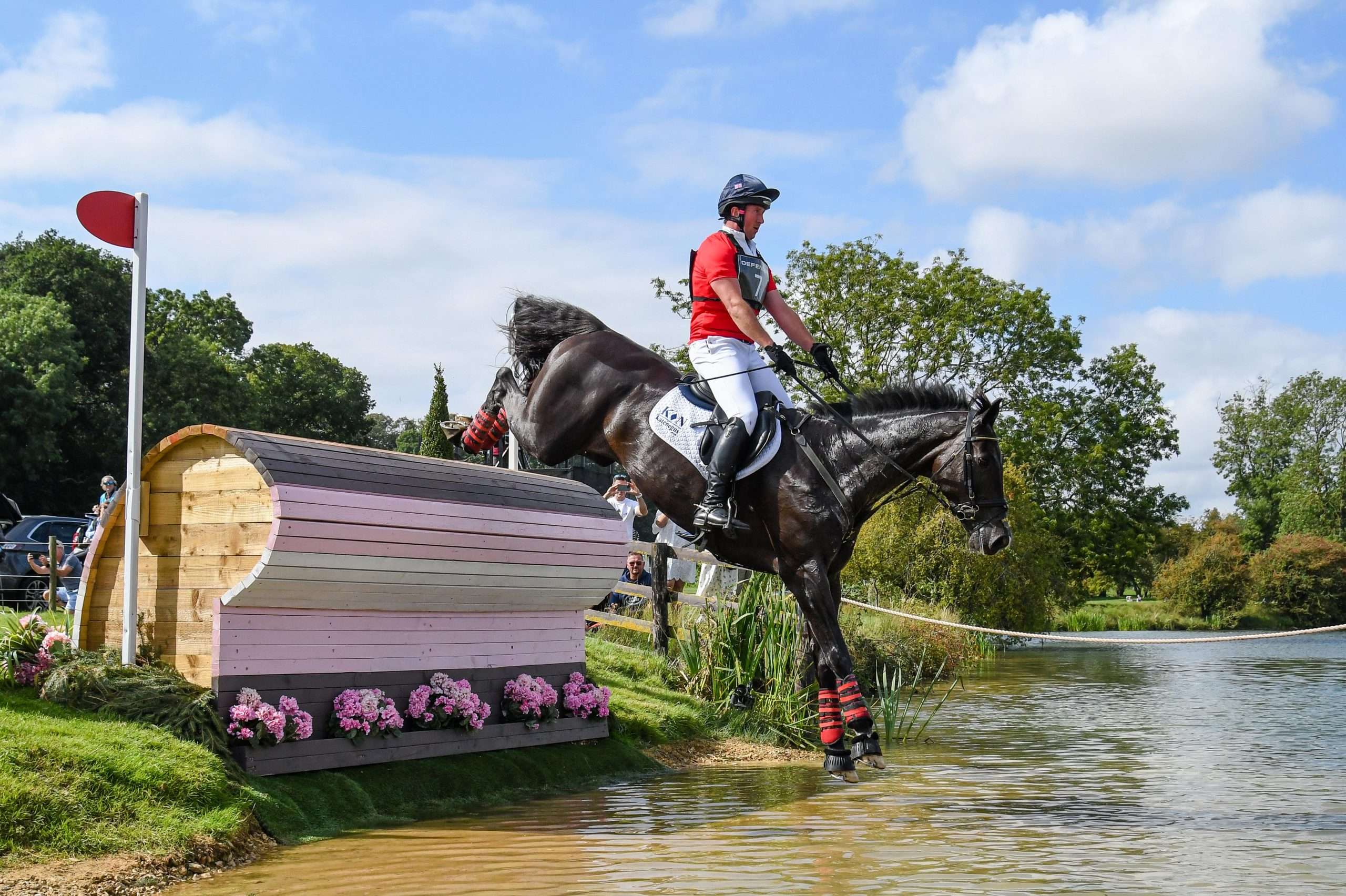 David Doel riding Galileo Nieuwmoed for GBR during the cross country phase at the Defender Burghley Horse Trials