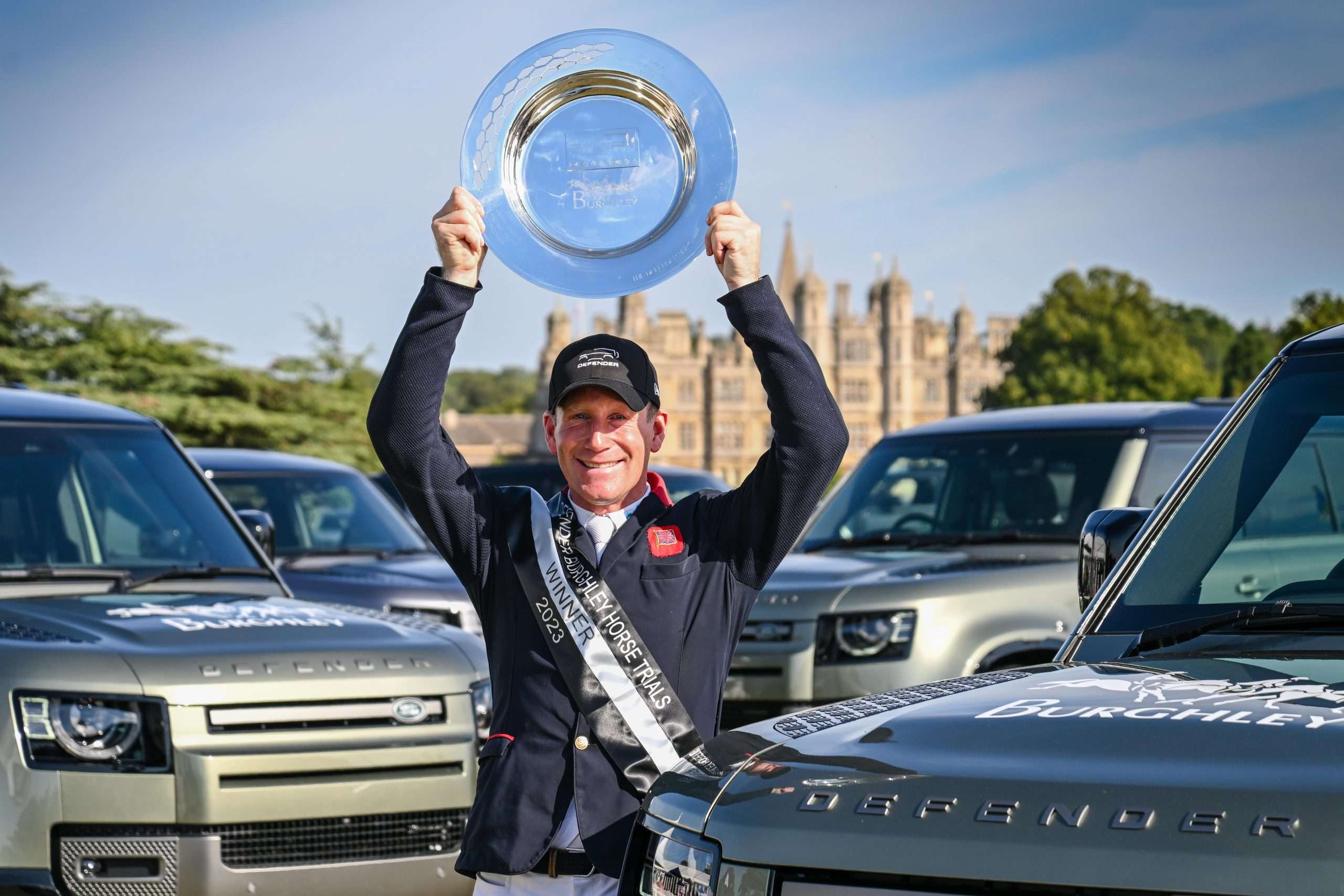Oliver Townend with Ballaghmor Class for GBR winners of the Defender Burghley Horse Trials, in the parkland of Burghley House near Stamford in Lincolnshire in the UK on the 30th August to 3 September 2023.