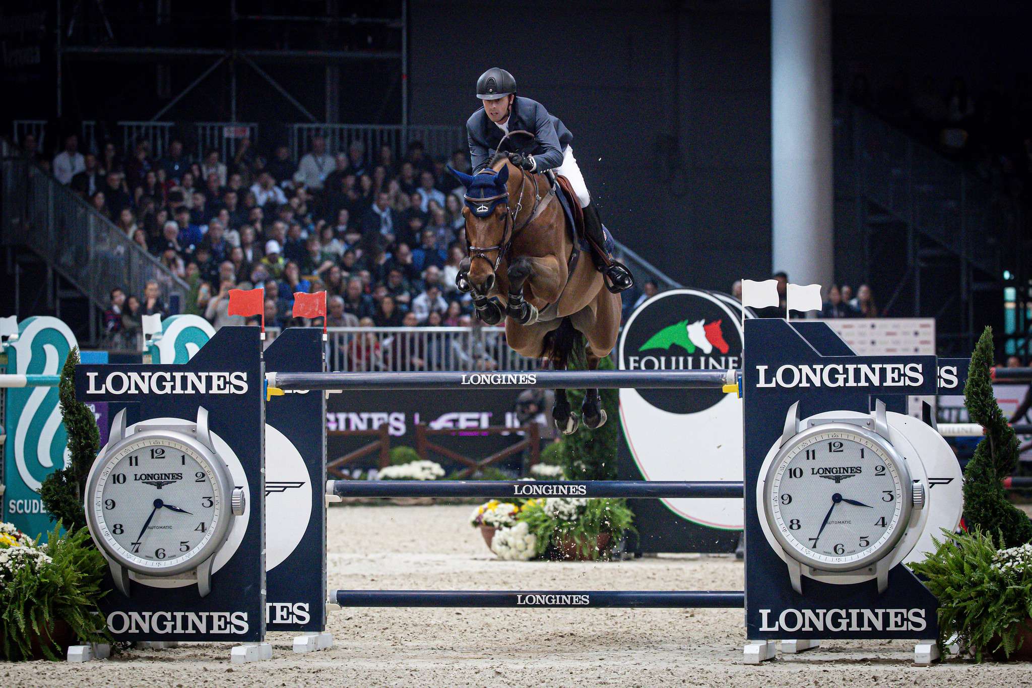 Ben Maher (GBR) and Dallas Vegas Batilly winners of the Longines FEI Jumping World Cup™ 2023/24 - Verona (ITA)
 
Copyright ©FEI/Massimo Argenziano