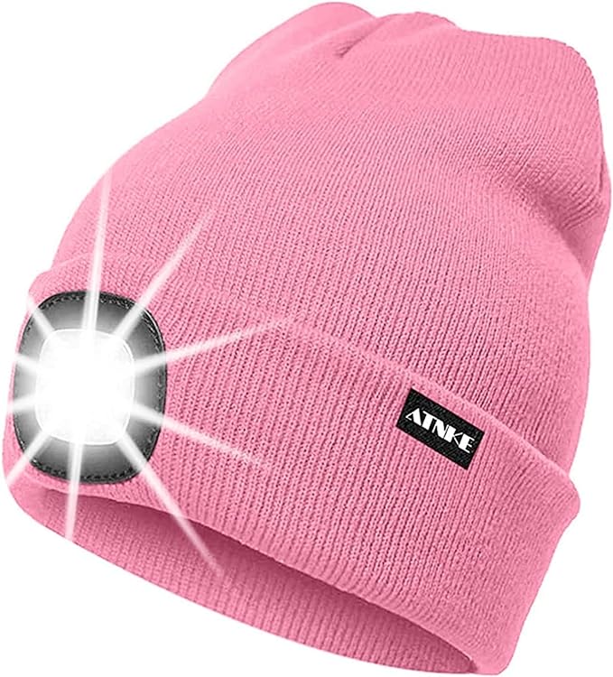 Atnke Beanie hat with head torch