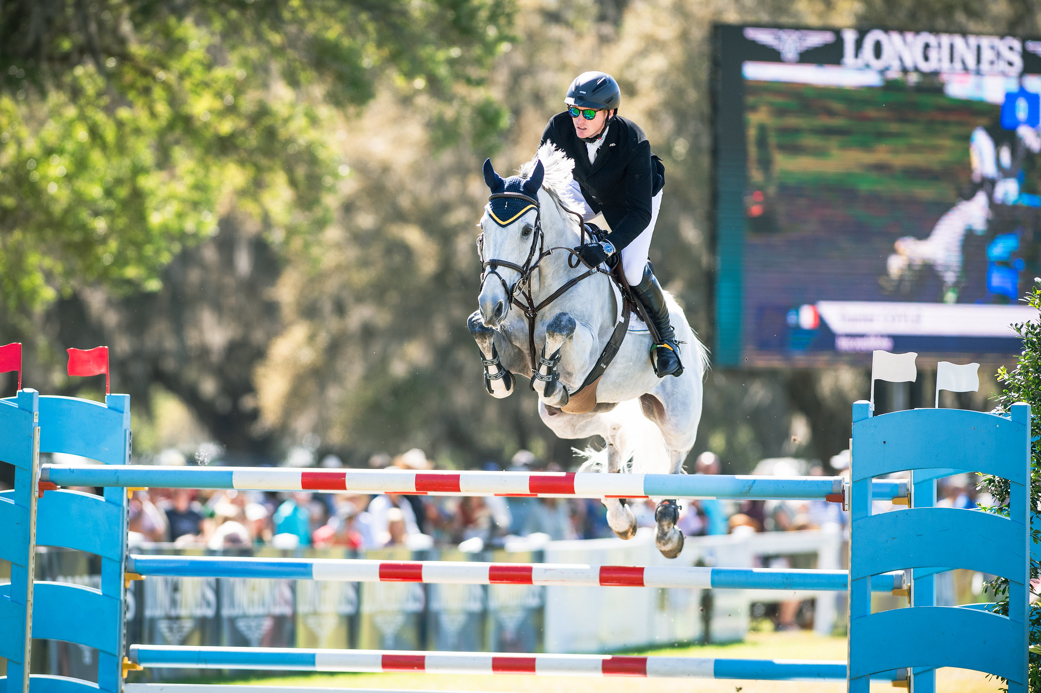 Daniel Coyle (IRL) and Incredible - winners of the Longines FEI Jumping World Cup™ NAL 2023/24 - Ocala (USA) Copyright ©FEI/Shannon Brinkman