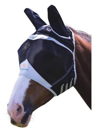 Fly protection on a horses head - Shires Horse Fly Face Mask