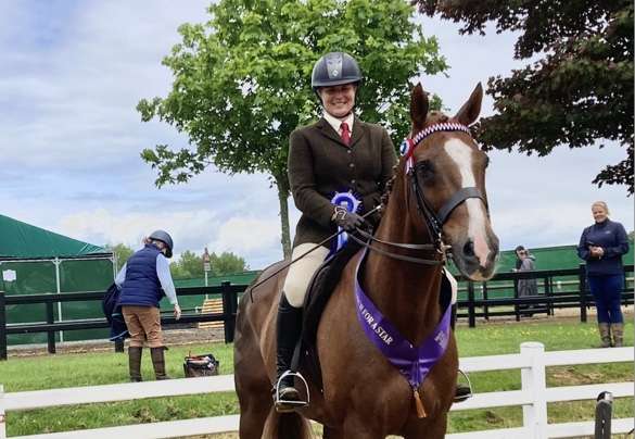 Native River and Emma Vine at SEIB Search for a Star at Stoneleigh Park on the 27th May 2024.