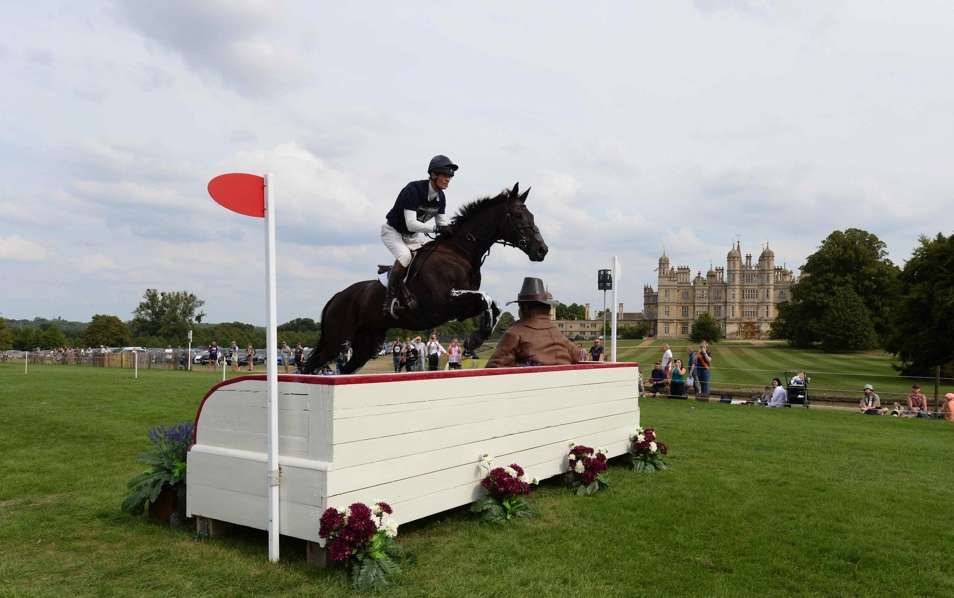William Fox-Pitt competing at Burghley on the cross-country course