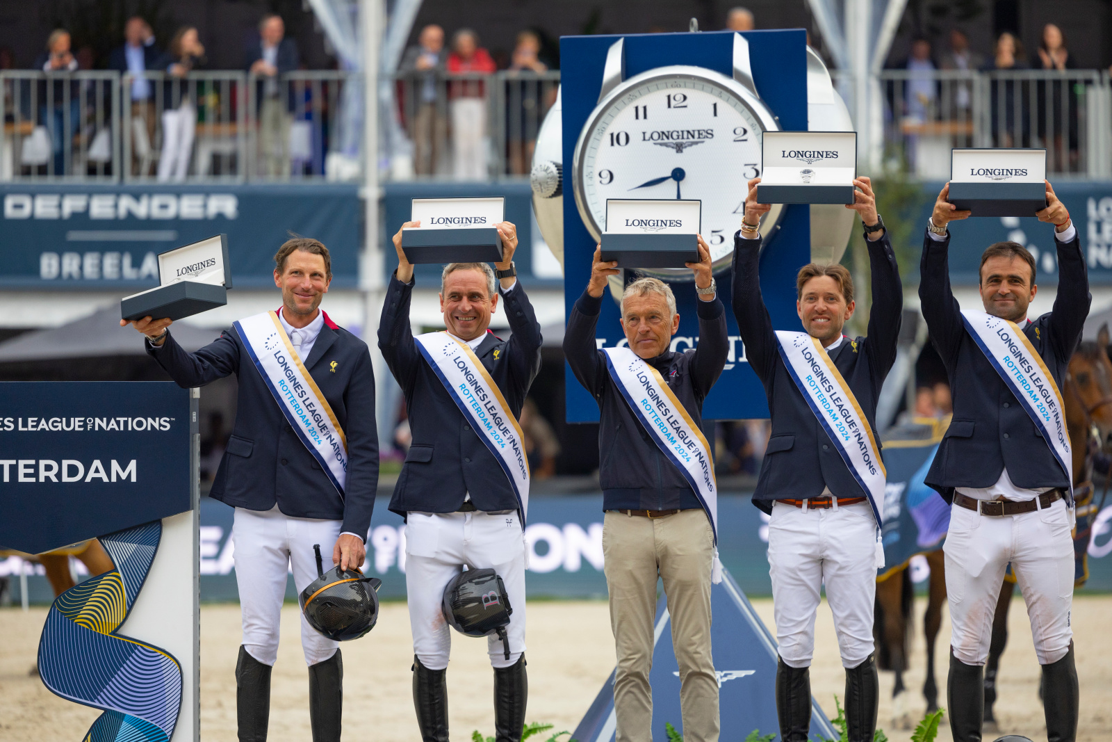 Team France - winners of the Longines League of Nations™ 2024 - Rotterdam (NED) ©FEI/Leanjo de Koster