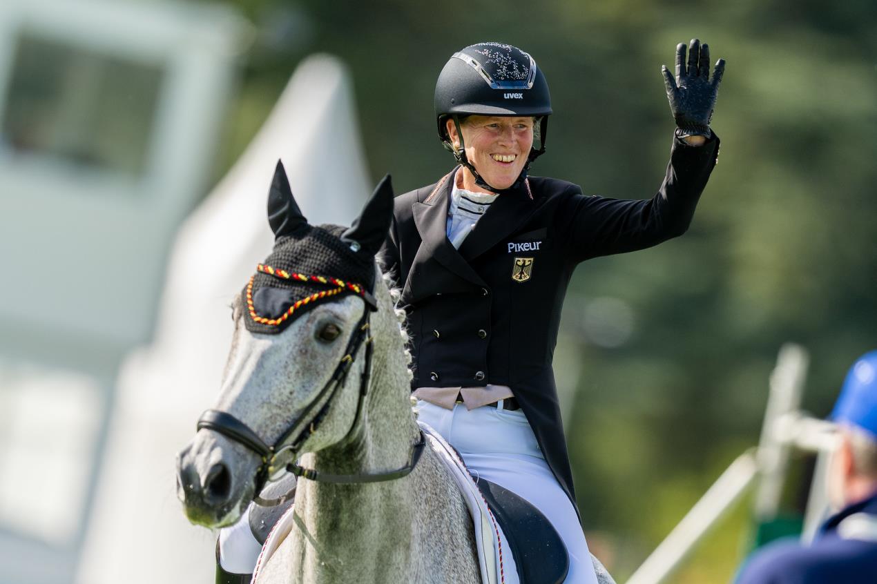 Malin Hansen-Hotopp (GER) and Carlitos Quidditch K during the Agria FEI Eventing European Championship 2025 in Blenheim Palace (GBR) © FEI/Benjamin Clark